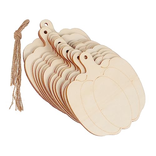 ORFOFE 30 Unids Halloween Calabaza Madera Madera Madera DIY Crafts Halloween Pinting Rebandes