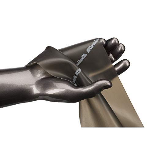 Theraband Resistance Bands, 6 Yard Roll Professional Latex Elastic Band For Upper & Lower Body, Core Exercise, Physical Therapy, Pilates, Home Workouts, Rehab, Black, Special Heavy, Advanced Level 1 #TOP2