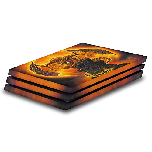 Skin vinyle PS4 Pro pour protéger la console des rayures dragon