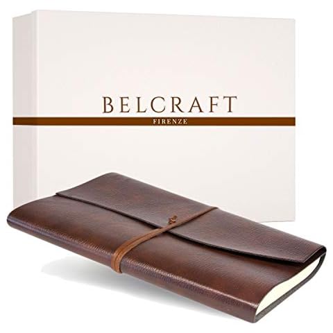 Tivoli Liscio A4 Large Recycled Leather Journal, A4 (21x30 cm) Brown Cover