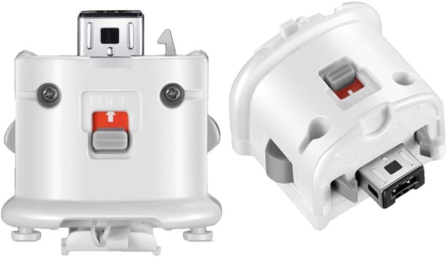 Miniatura 6 de Paquete de 2 adaptadores Wii Motion Plus, con funda de silicona para control remoto Wii, controlador de sensor remoto externo de movimiento Plus Wii