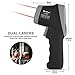 Laser Infrared Thermometer, Non-Contact Digital Infrared Thermometer Temperature Gun, -58℉ to 2732℉ (-50℃ ~ 1500℃) Use for HVAC Kiln Forge Foundry Casting Furnace,Gary(not for Human)