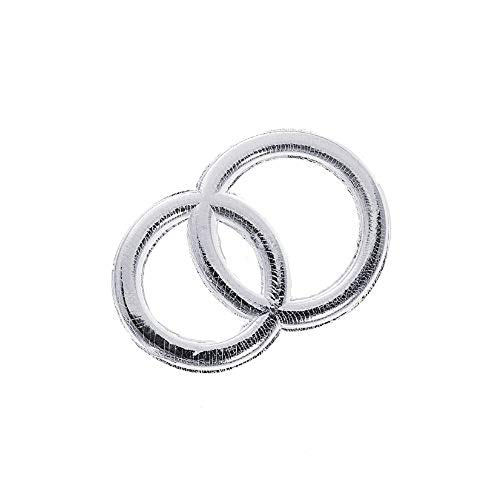 KnorrPrandell 8306214 Wachs-Eheringe, 32 mm, silber