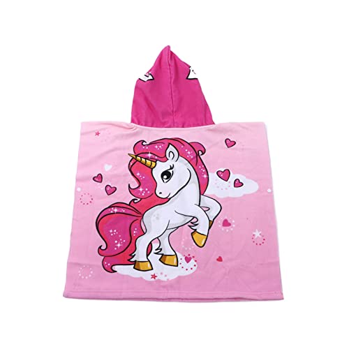 Toalla de playa con capucha infantil suave toalla de microfibra para piscina 4