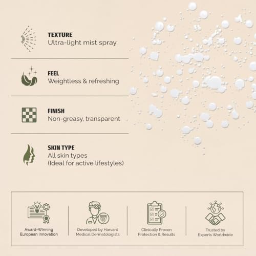 Image of Heliocare 360 Invisible Body Sunscreen Spray SPF 50+ PA++++ | Wet Skin Use, No White Cast | Water-Resistant Outdoor Sunscreen | UVA UVB + Blue Light + IR-A Protection | Fernblock Antioxidant | 200ml