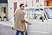 COOFANDY Men's Ruffle Knitted Cardigan Shawl Collar Casual Long Sleeves Sweater Khaki