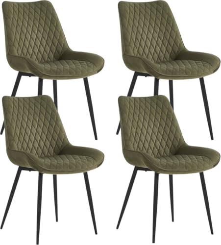 Colenis - Chaise de Salle à Manger Adama - Ensemble Van (4, Vert-Fabb)