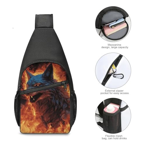 Mochila tipo bandolera ligera para senderismo y viajes miniatura 5