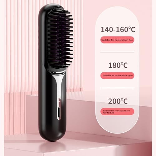 Plancha de Pelo Inalámbrica Ligera con Temperatura Ajustable miniatura 3