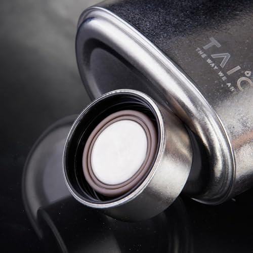 TAIC Titanium 680/1000ml Single Layer Whisky Bottle, Outdoor Handheld Water Bottle Ultra-light and Portable(1000ml?Starry Silver)