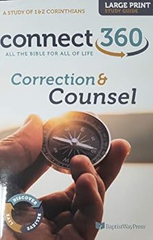 Paperback Connect 360 Correction & Counsel 1 & 2 Corinthians (Large print Study Guide) Book