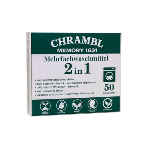 Chrambl 2in1 Mehrfach Waschmittel Waschwürfel - 50 Waschgänge....