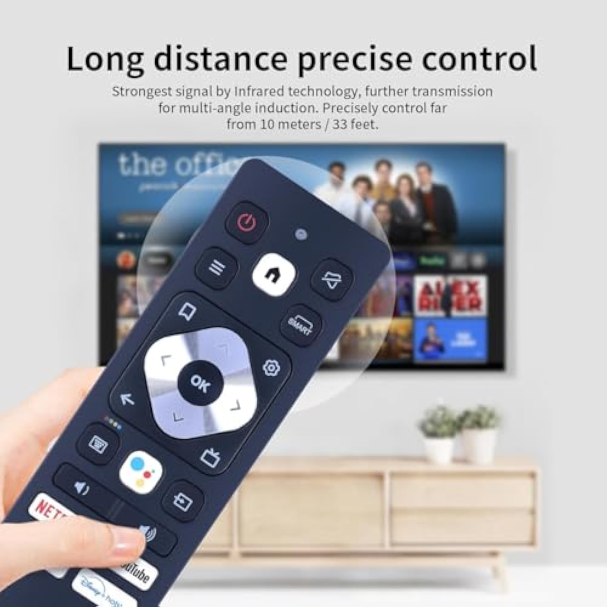 Bluetooth Voice Control Remote for Smart TVs