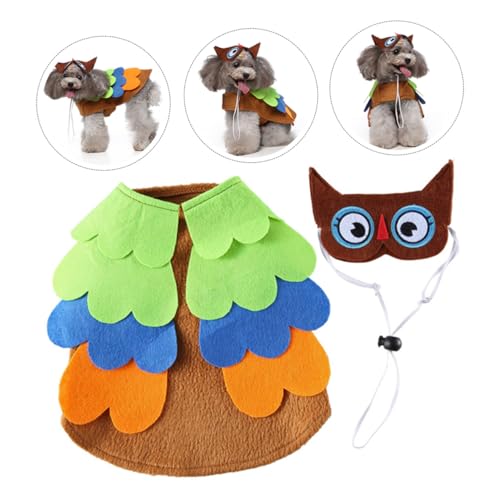 Disfraz búho para perro talla M Tela ligera miniatura 3