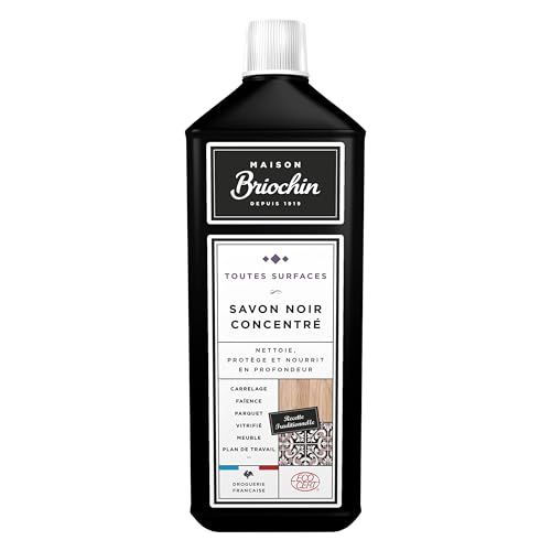 MAISON BRIOCHIN - Savon Noir Concentré - Nettoie, Nourrit, Protège et Fait Briller - Toutes Surfaces même Fragiles - Multi Usages - A l'Huile de Lin - -...