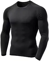 Camisa Térmica Masculina Segunda Pele Proteção Uv F7NEWSTYLE (BR, Alfa, M, Regular, Preto)