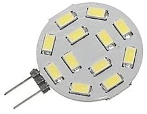 Lampe G4 LED 12V ronde blanche avec ampoule patch 5630 et module basse tension