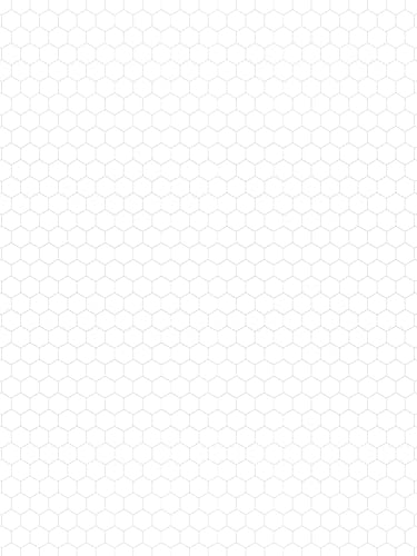 Hexagonal Graph Paper Composition Notebook: Organic Chemistry & Biochemistry Study, 1/4 inch hexagons image 5