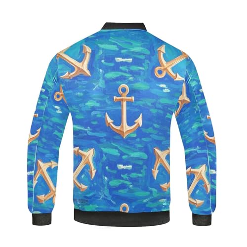 Chaqueta ligera para hombre Gold Vintage Boat Anchors miniatura 4