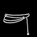 Jurxy S Size Alloy Waist Chain Multilayer Body Chain Golden Waist Belt Pendant Belly Chain for Women Adjustable Body Harness for Jeans Dresses – Silver Style 1
