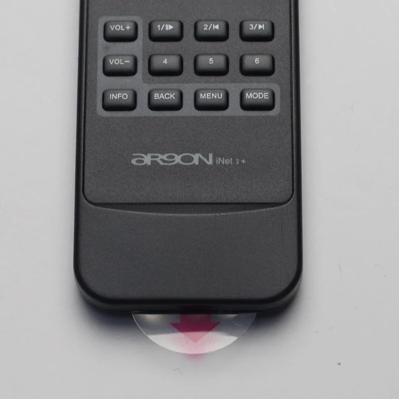 Close-up of the bottom of the remote control showing a clear plastic battery insulator tab