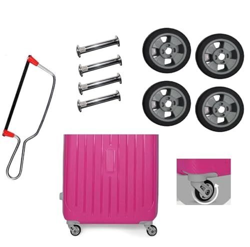 Image of Repair Replacement Luggage Part Accessories for VIP Safari, American turistr, Skybag Suitcase Trolley Bag for Luggage Parts Grey (5 Cm 4 Pcs + 1 Cutter)