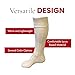UT Kilts Scottish Kilt Hose for Men, Traditional Scottish Socks for Kilts, Ribbed Design, Pull Up To Cuff Over Your Kilt Hose Flashes, (USA Men's Shoe Size Large 11.5+, Cream/Off White)