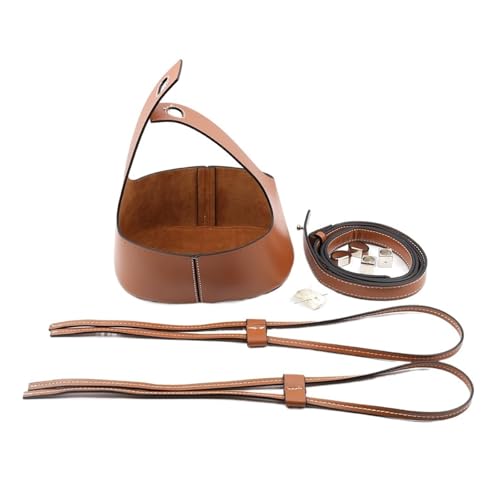 Ensemble de sacs tissés à bandoulière DIY avec kit de seau cordon creux et fond en cuir