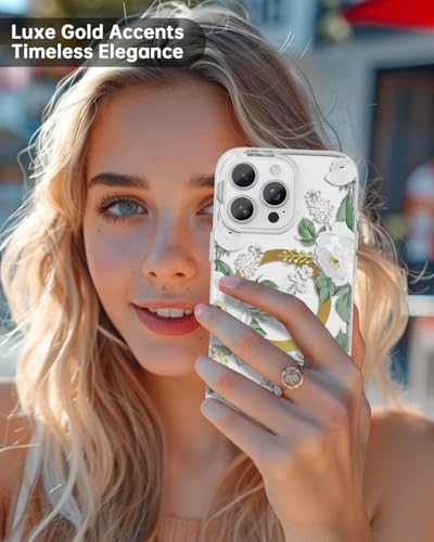 Coque iPhone 16 Pro MagSafe transparente à roses blanches, l'accessoire chic pour vos soirées - 6