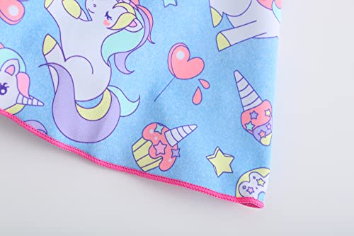 Image of Girls One Piece Unicorn Swimsuit Mermaid Swimwear Rainbow Bathing Suit