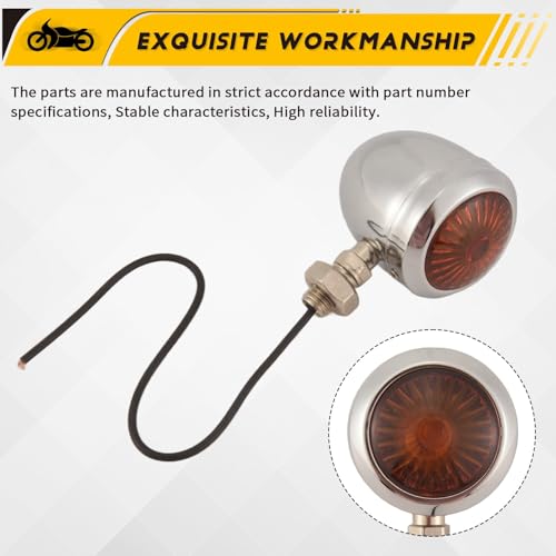 Clignotant de moto chrome de qualité supérieure pour projet Cafe Racer - 6
