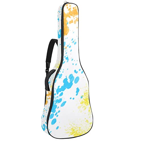 Housse imperméable pour guitare acoustique avec double bandoulière et poche Art abstrait coloré, Multicolore 09, 42.9×16… - Les Beatles, Paul McCartney, John Lennon, RIngo Starr, George Harrison Housse imperméable pour guitare acoustique avec double bandoulière et poche Art abstrait coloré, Multicolore 09, 42.9x16…