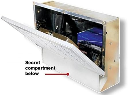 QuickSafes Quick Vent Safe Plus, w/RFID Locking System, Secret Compartment, White Grill, QVSXL