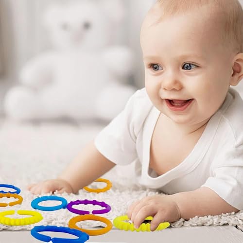 Image of Quasar Lots of Link in Beginner Kit for New Born Baby 0M+ Educational Learning Creativity Magnification Early Development for Kids 24 Piece (T002)