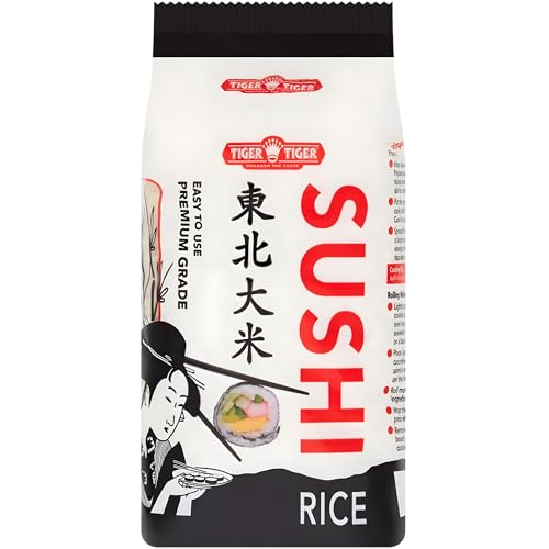 Tiger Tiger Sushi Rice 10kg Authentic Japanese Short Grain Rice for Sushi Onigiri & Asian Dishes Premium Sushi Rice 10 kg Bag