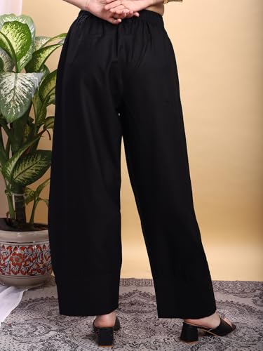 Image of Womanista Women's Viscose Rayon Fabric Farsi Salwar | Comfortable Fit & Lightweight Pant | Casual Summer Cotton Bottom for Women | Available in Plus Size