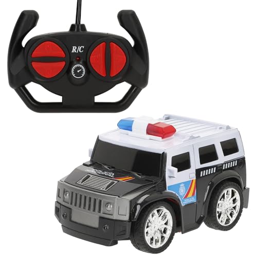ColorBaby 41304 Speed & Go Carro telecomandado polícia nacional, equipamento SWAT, controlo de rádio criança, comando 27 MHz, escala 1/24, 10-12 km/h, veículo em miniatura, carros para crianças, 4