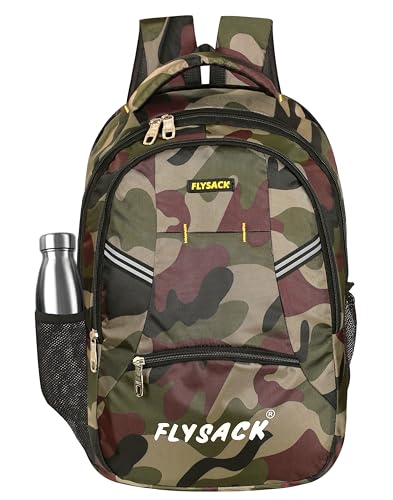 Image of FLYSACK 40 Litres Large Laptop Backpack Army Military And Jungle Design School College Travel Bag Office Bag For Unisex (Multicolor)