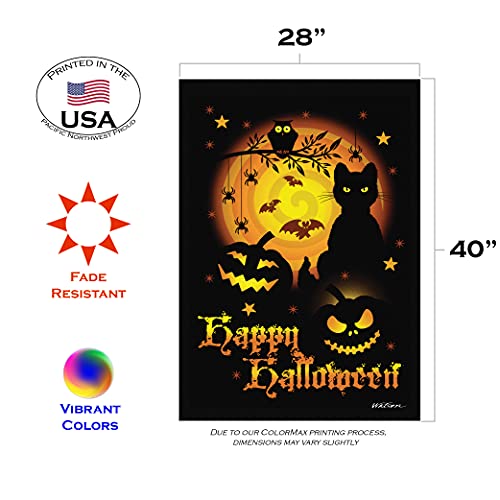 Toland Home Garden 1010561 Bandeira de jardim assustadora de Halloween Halloween 71 x 101 centímetro