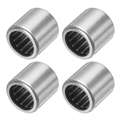 QUARKZMAN 4 Stück Nadellager, HK1622 Bohrung 16mm Außendurchmesser 22mm 22mm Breite Stahlrollenlager Offenes Ende für Mäher, Rasentraktor, Automotive