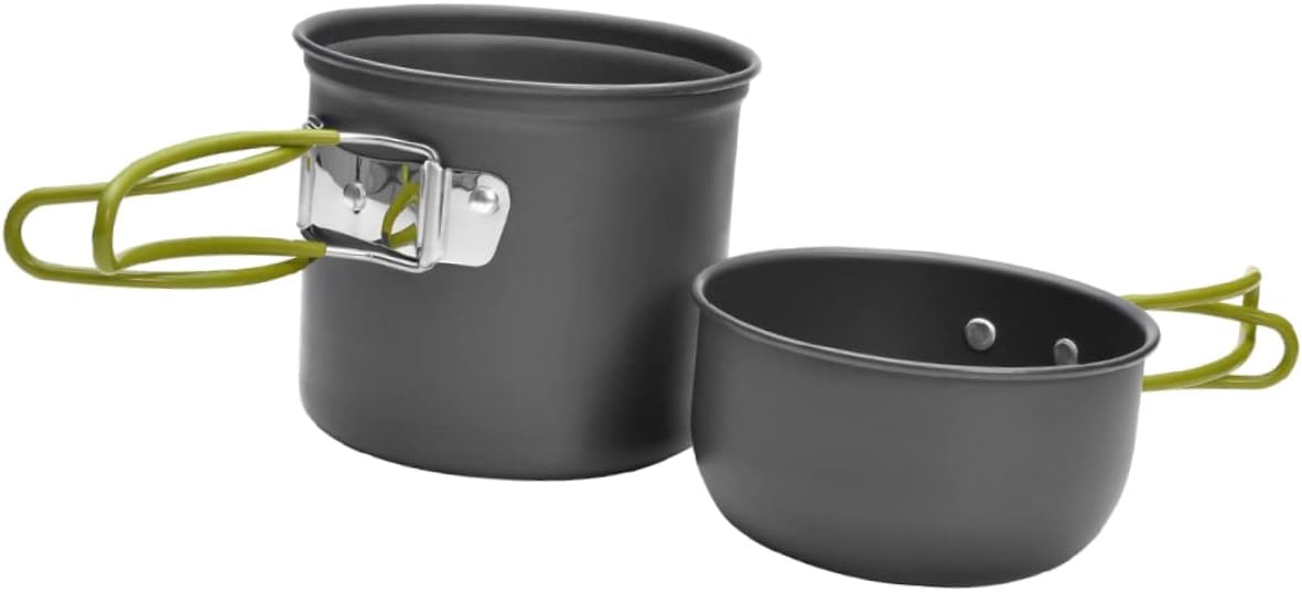 Outdoor Camping Cookware Aluminum Alloy Cookware Pot Cooking Utensils Easy to Clean Carry