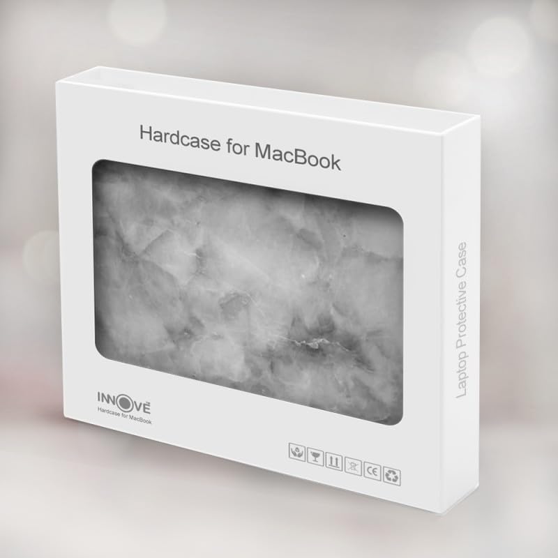 Etui MacBook Air 13 coque antichoc marbre gris rigide pour ordinateur A3113