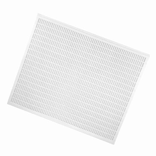Riuulity Apicultura Queen Excluder Fuerte Obrera Abejas Barrera 20.08 X 16.14 Pulgadas Herramienta Esencial Plástico Blanco 1pc