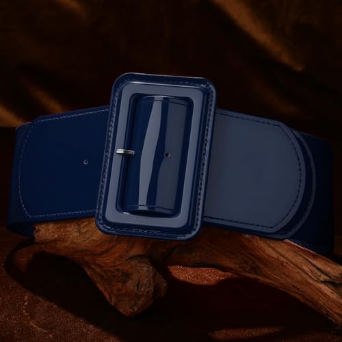 Image of VONMELLI Stretchy Wide Women Belts Elastic Vintage Belts for Women Fashion Ladies Waist Belt for Dress