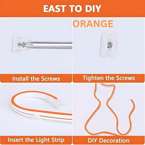 Image of HEADLY 16.4 Feet LED Neon Strip Lights, with 12V Adapter, Waterproof IP65, Silicone Flexible Rope Light for Home Wall Decor | Neon Lights | 5 Meter |