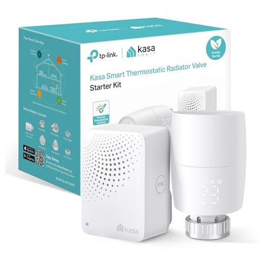 Termostato de radiador Inteligente TP-Link Kasa, con concentrador para hasta 32 radiadores, Ahorro de energía, Control Tiempo y Temperatura, App, Compatible Alexa y Google, fácil instalación