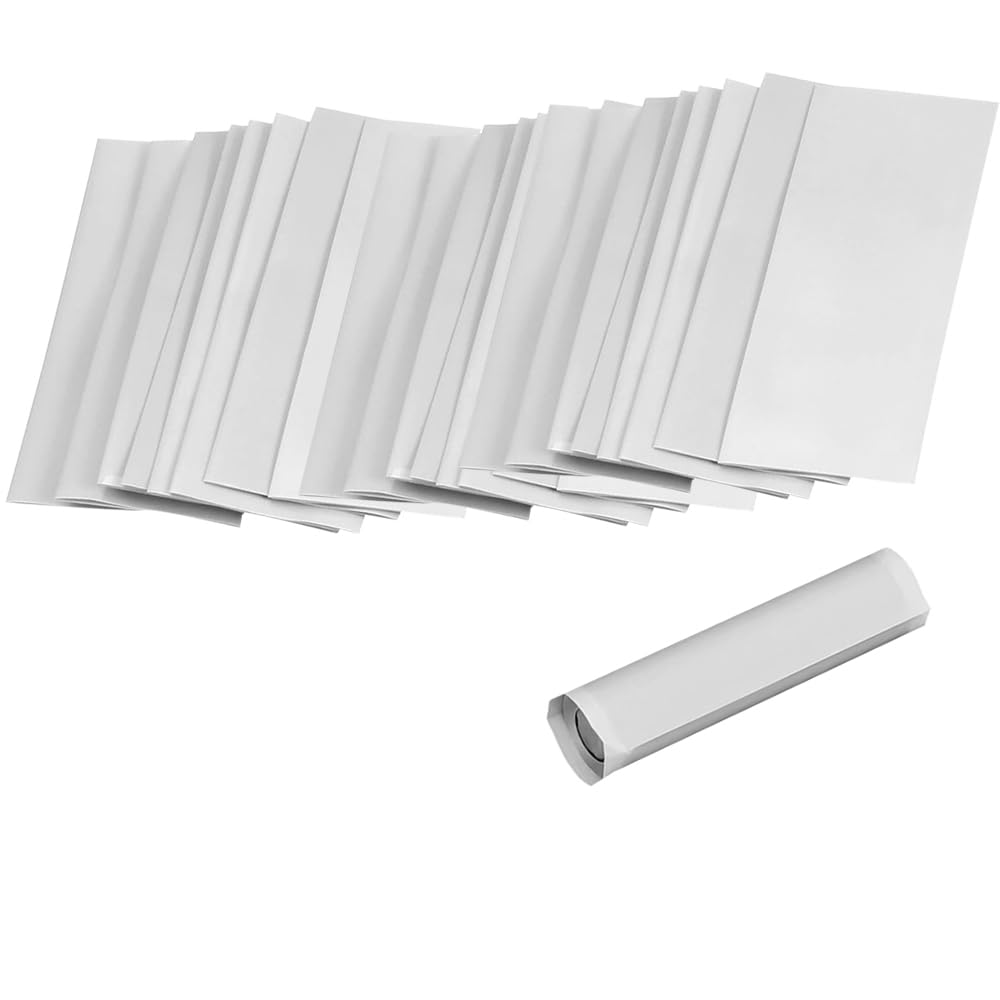 100 Pcs 18.5mm Dia Flat PVC Heat Shrink Tubing Battery Wrap,for 18650 Battery Shrink Film(Gray)
