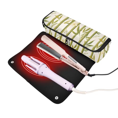 Organizador para herramientas de cabello Floral White 2 en 1 miniatura 2