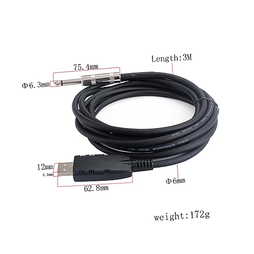 Câble adaptateur audio pour guitare USB vers Jack BESPORTBLE avec convertisseur de signal intégré
