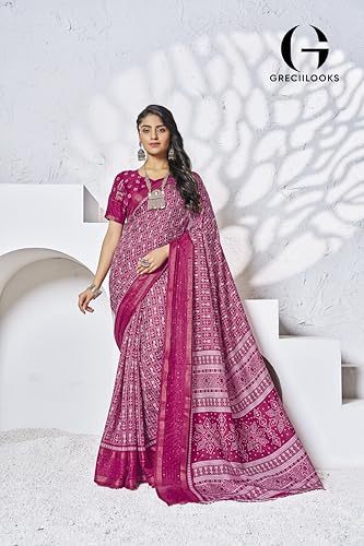 Image of GRECIILOOKS Saree | Women Saree | Saree for women latest design | Saree | Saree for Women | Silk Saree | Banarasi Saree